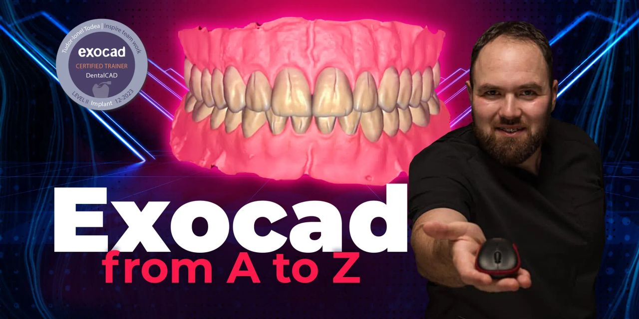 Online School: Exocad from A to Z – OHI-S course banner (Tudor Todea)